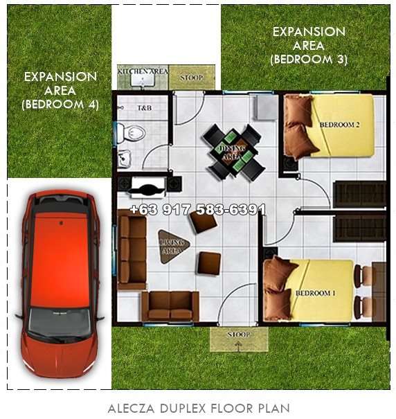 Alecza Duplex in Bria Homes Trece Martires is near Camella Indang House for Sale